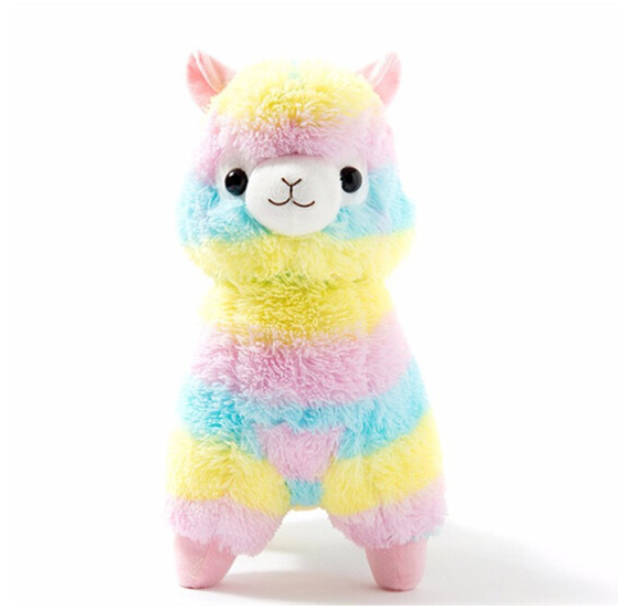 Fashionable plush alpaca doll, grass mud horse animal, sheep shape toy 