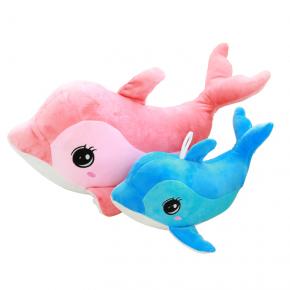 Fashion stuffed big head plush dolphin toy