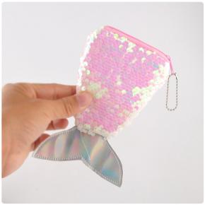 Wholesale fashion glitter small coin bag cute sequin zipper wallet coin purse mini 
