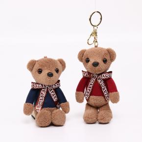 Wholesale High Quality Stuffed Cute Teddy Bear Keychain Character Plush Toy For Kids 
