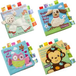 Baby Education Toys Cartoon animal Story Soft Cloth Plush Book