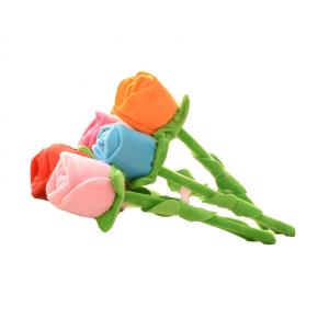 Custom your own design plush flower bouquet rose plush toy bouquet