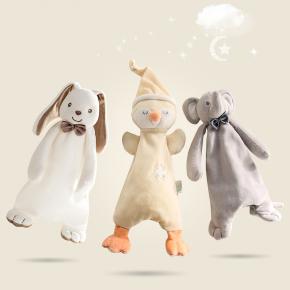 Plush Blanket Soft Animal Shape Baby Comforter Toy