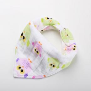 100% Cotton Two Size Multicolor bib bandana Soft Baby Bibs