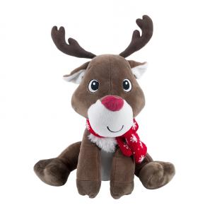 OEM design mascot home decor Christmas soft reindeer customized stuffed and plush toys