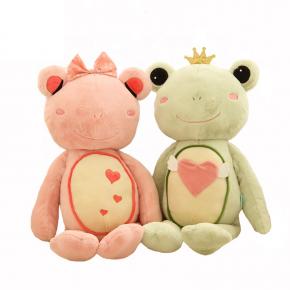 A couple of lovely frog pillows plush stuffed toy 