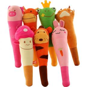 Activity gifts plush toy animal shaped massage stick plush knock back hammer