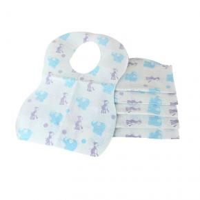 OEM disposable waterproof nonwoven paper baby bandana drool bibs for baby 