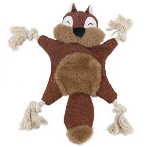 Manufacturer Free Sample Custom Design  Squeaky Rope And Cotton Pet Plush Ball Toys